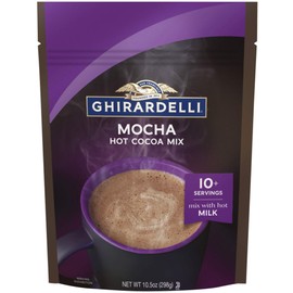 Ghirardelli Hot Cocoa Mix Mocha 10.5 oz Bag Pack 6