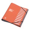 Elba Business Matte Opaque Polypropylene Folder Dividers a4 orange, Pack