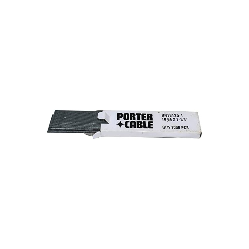 PORTER-CABLE BN18125-1 1-1/4-Inch 18 Gauge Brad Nail (1000 per Box)