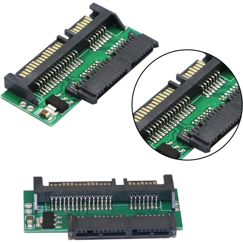 AYMBH 1.8" Micro SATA 16-Pin (7+7+2) Female to 2.5" SATA