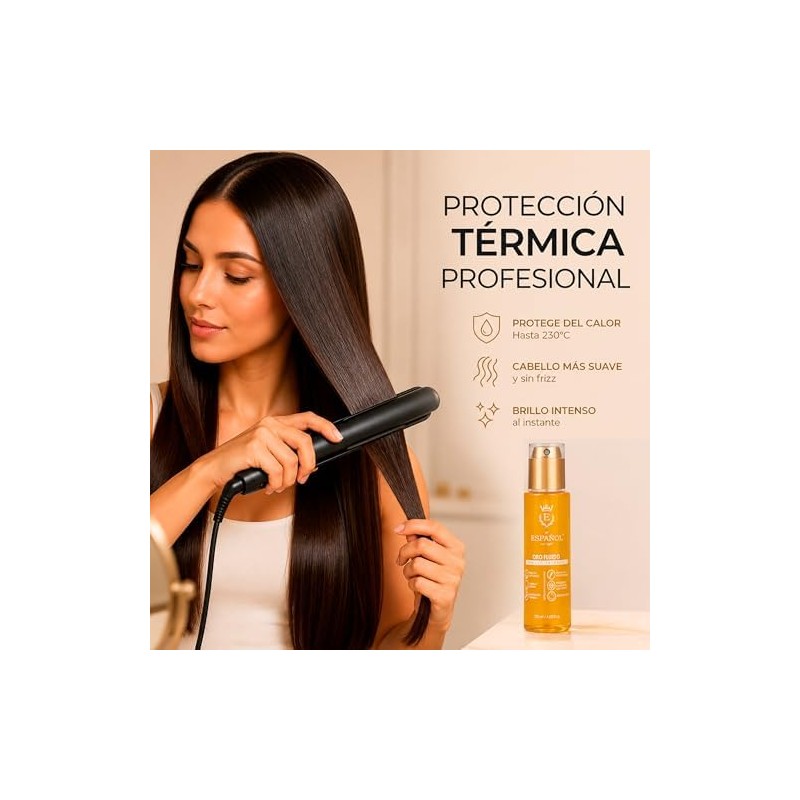 protector de calor para cabello oro fluido 40 ml