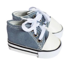 My Brittany Designs MBD Footwear, Fun & Colorful Blue-Grey Seagull Sneakers, for 18-Inch Dolls