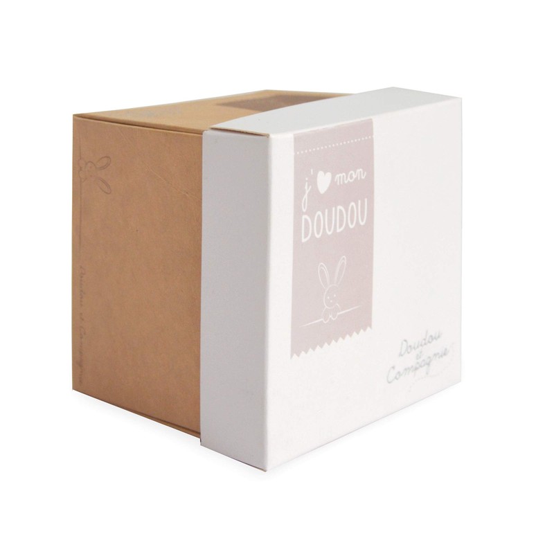 Doudou et Compagnie 302 Teddybär mit Taschentuch, in Geschenkebox