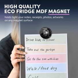 1 x Round MDF Magnet - Motorcycle Rear Wheel & Chain 43250