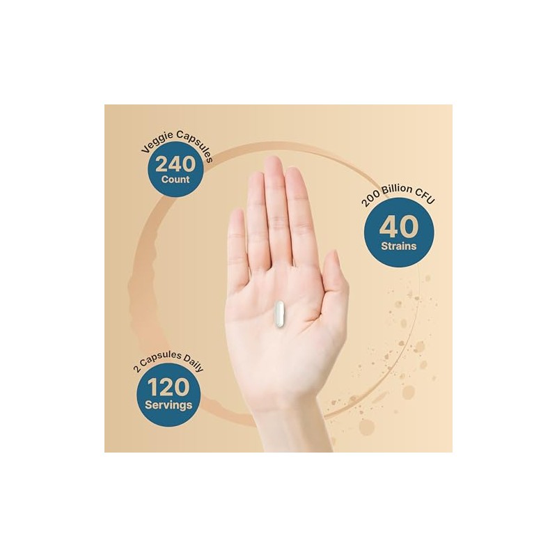NatureBell Probiotic 200 Billion CFU – 40 Strains Per Serving