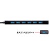 Sanwa Supply USB Hub 7-Port with Rapid Charging Port (2.1A