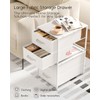 Homsorout 2 Pack Stackable Drawers for Closet, White Storage Drawers