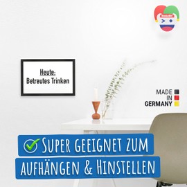 DankeDir! Heute Betreutes Trinken - Schild mit Spruch Bar Lustige Geschenkidee Geburtstagsgeschenk Bester Freund Jungs Kleines Geschenk Männer Party Deko Zubehör Trinkspiele