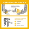 goldenwarm Self-Return Saloon Door Hinges, 2 Set – 304 Stainless