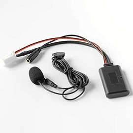 Tuperoymse Car Bluetooth 5.0 Aux Input Audio Cable Microphone Handsfree Adapter 8Pin Plug for Sylphy Tiida Geniss