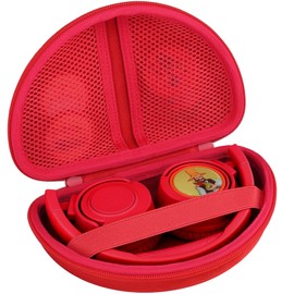 co2CREA Hard Portable Protective Case for All-In-One Audio Player Starter Set Pini Red Cookie Crew Audio Chip Travel Headphones, Bag Only
