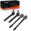 A-Premium Set of 4, Front Inner Outer Tie Rod End