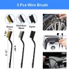 Car Detailing Brush SET Wheel Rims Tire Seat Engine Cleaning