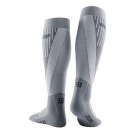 CEP - COLD WEATHER SOCKS for women | Long Compression socks in grey made with merino wool for cold temperatures | Size II