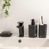 Vigar Zense Black Marble Hand Soap Dispenser, Refillable Pump Bottle