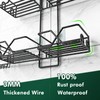 Sewulidon Stainless Steel Hanging Shower Caddy for Handheld Shower Heads,Adjustable
