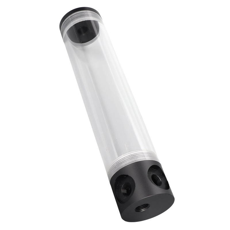 Water Cooling Reservoir 240mm/9.4in Length G1/4in Thread 50mm/2.0in Diameter Tube