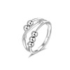 SILBERTALE 925 Sterling Silver Fidget Ring Anxiety Rings for Women