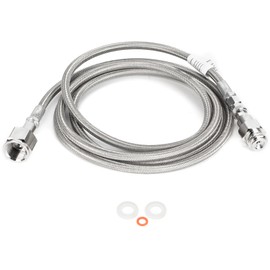 G5/8‑14 // TR21‑4 External Soda Hose CO2 Tank High Pressure Hose Adapter Kit Accessory 2.5m