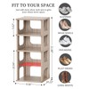 Narrow Shoe Rack - 5 Tiers Stackable Shoe Storage Stand