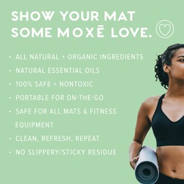 MOXE Yoga Mat Cleaner, 4 Ounces (Lavender Chamomile & Rosemary Lemon, 1 Each)