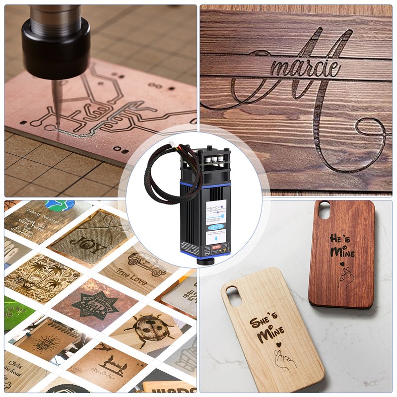 450nm 20W Laser Module Adjustable Focal Length Laser Engraving Head