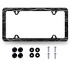 Topographic Contour License Plate Frame Abstract Mountain Wave License Plate