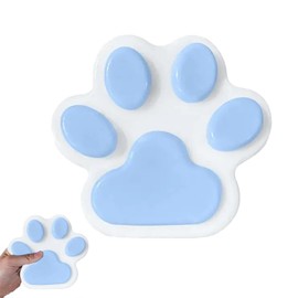 1 Piece XXL Cat Paw Squishy, Giant Taba Paw Squishy, FuFu Squishys Paw Anti-Stress Toy, Cat Paw Squeeze Toy, Sensory Kneading Toy for Children and Adults (Blue)