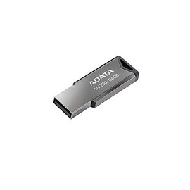 ADATA 64 GB Memoria Flash USB 2.0 Color Plata con Negro (Modelo UV250)