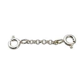 [FUSSED] Necklace Chain Extender Sterling Silver 925 Chain Extender Bracelet Extender Anklet Chain for Jewelry Making
