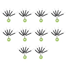 300Pcs Fishing Rubber Bobber Beads Stopper, 6 in 1 Float Stoppers Sinker Stops,Size L,M,S Available