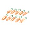 100Pcs Carrot Paper Clips Carrot Style Electroplated Metal Nonslip Rustproof