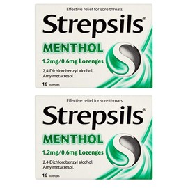2 x 16 Menthol Lozenges Fast Acting Adults Children