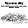 100 Pack Silver Alloy Mountain Bicycle Brake End Sleeves End