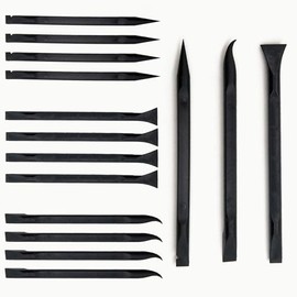 18pcs Non-Scratch Plastic Scraper Tool，Scratch Free Plastic Scraper，Carbon Fiber Plastic Scraper，Pen-Shaped Scraper，Multi-Purpose Scraper，for Tight Spaces, Kitchen, Crevices, Food,LINYUEARUI