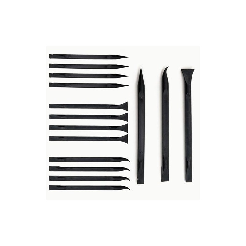 18pcs Non-Scratch Plastic Scraper Tool，Scratch Free Plastic Scraper，Carbon Fiber Plastic