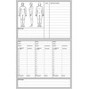 Pack of 100 Patient Record Cards in Blue - Closed
