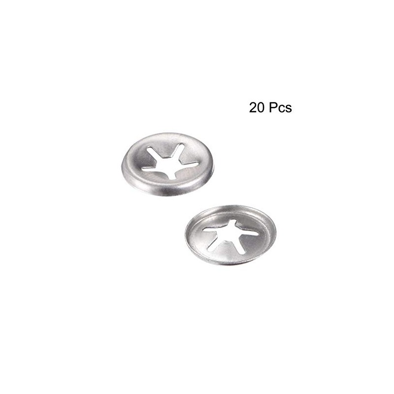 sourcing map M5 Washer 4.6mm I.D. 12mm O.D. Internal Tooth