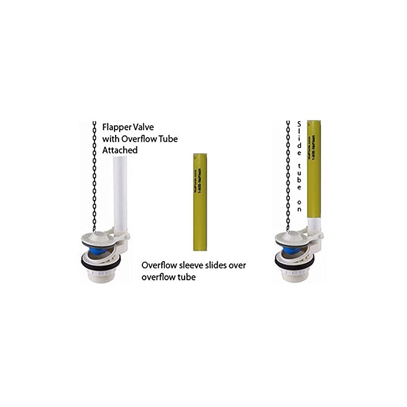 10 Toilet Overflow Extension Tubes by Nuflush
