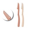 Folding Eyebrow Razor Eyebrow Trimming Beige 10ea