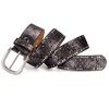 Jalach Women's Rivet Belt with Star Hole, Wide Leather Belt,