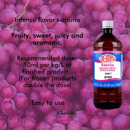 Deiman Artificial Food Flavor Grape Essence (33.8 fl oz)