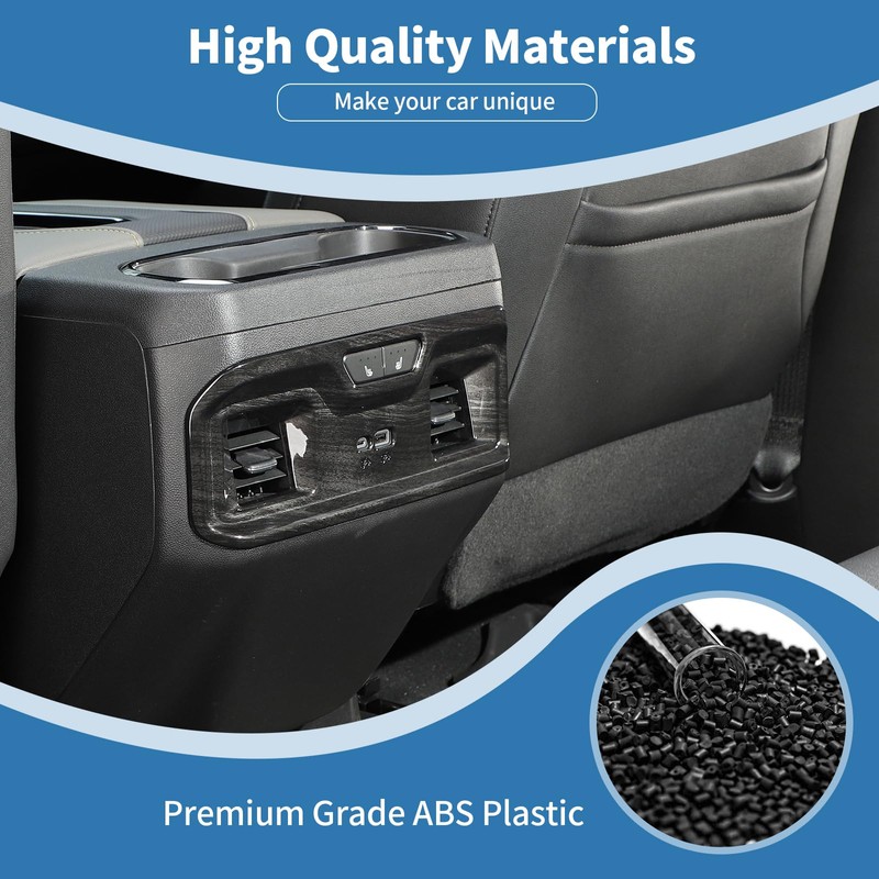 PDKLIN for Silverado Rear Air AC Vent Cover Trim for
