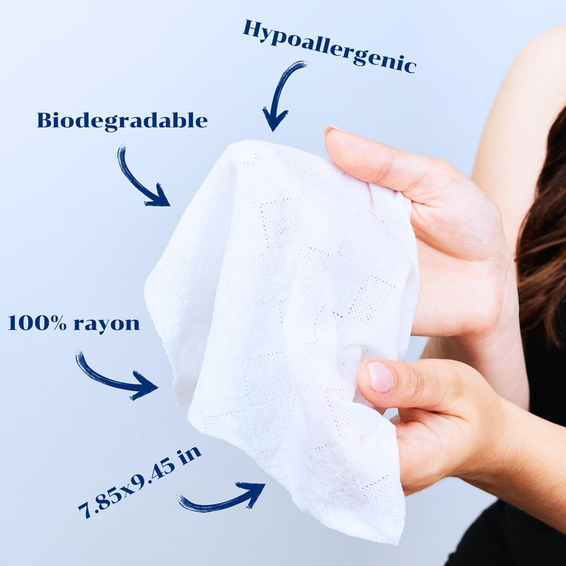 Kleany - 100 Compressed Towels Tablets - Biodegradable & Hypoallergenic