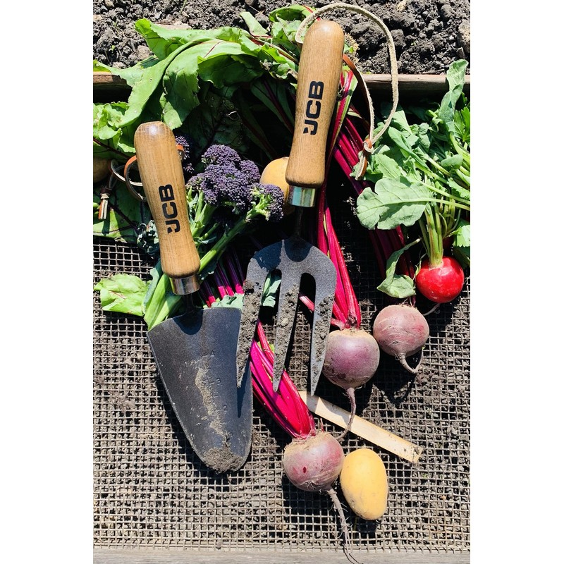 JCB - Solid Forged Hand Fork- Garden Fork Heavy Duty