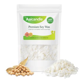 2.5LB Soy Wax Flakes, Natural Soy for Candle Making, Premium Candles Wax for Handmade Candles Making Supplies No additives Supplies for Container, Cup, Scented, DIY (1.1KG / 40 OZ)