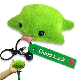 iofunfan Frog Keychain 3.5’’, Cute Green Frog Decor Bag Charms Car Keys Accessories Kawaii Funny Novelty Gifts for Mother’s Day Birthday Women