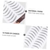 minkissy 3sets Eyebrow Stamp Black Hair-like Stickers Brow Tint No