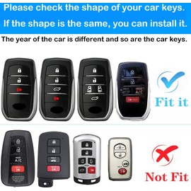 MEDZUK 5 Colours Key Case, Compatible with Toyota Aygo X 2022-2024 2025 Car Key Case with Key Fob Accessories Protective Case (Pink)