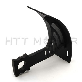HTTMT MT360-02-BK Black Vertical Curved Mount License Plate Bracket Tag Holder Compatible with 2005-2012 CBR 600RR 2004-2013 CBR 1000RR 2011-2012 CBR 600RR ABS